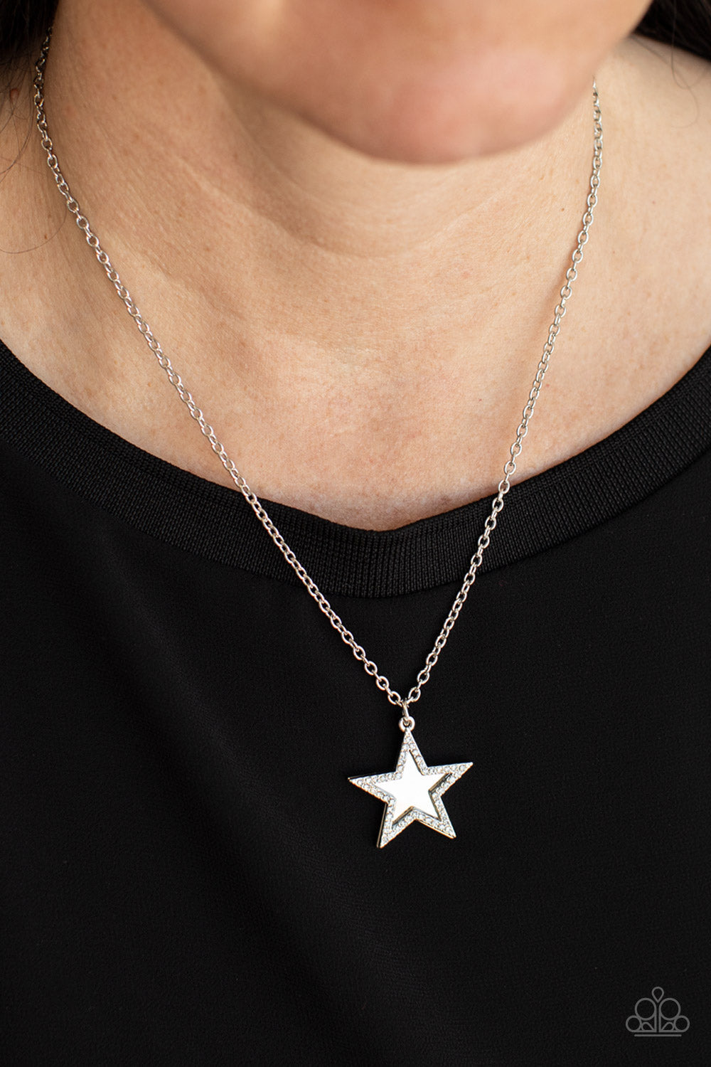 Paparazzi American Anthem - White Necklace - Pusher P