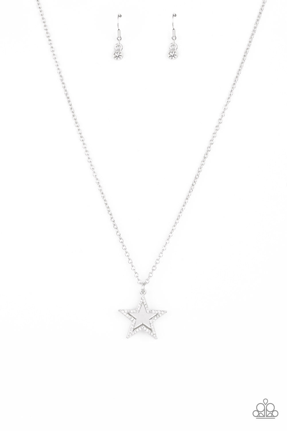 Paparazzi American Anthem - White Necklace - Pusher P