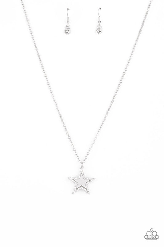 Paparazzi American Anthem - White Necklace - Pusher P