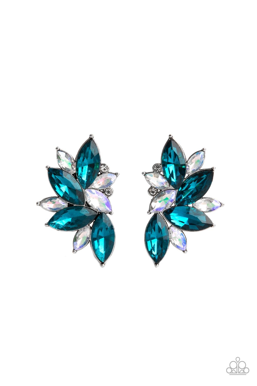 Paparazzi Instant Iridescence - Blue Earrings - Pusher P
