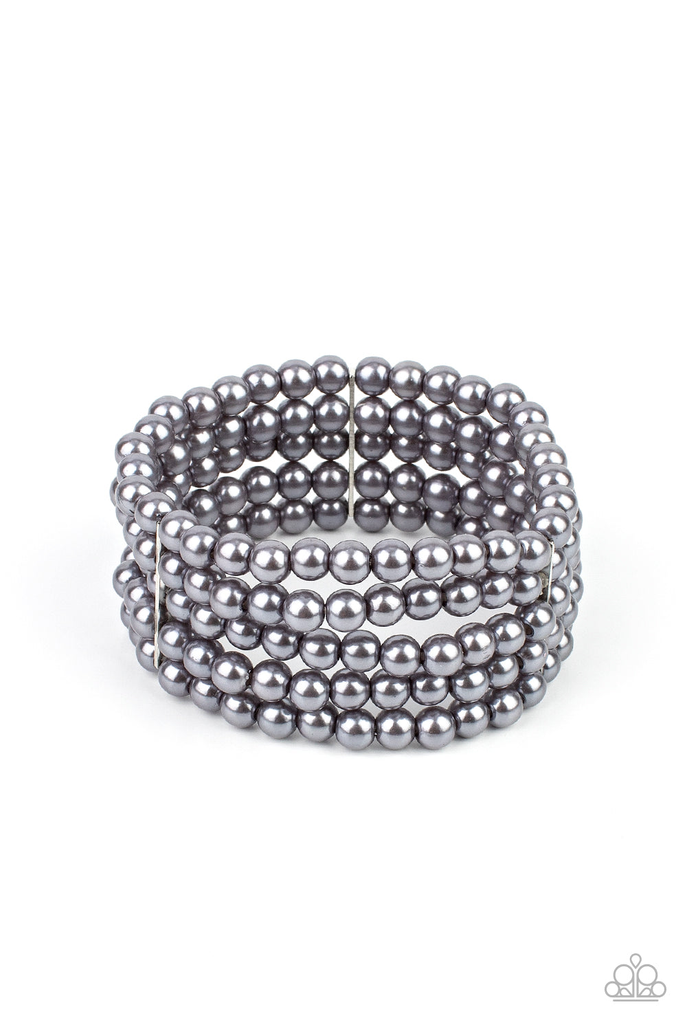 Paparazzi A Pearly Affair Silver Bracelet Pusher P Paparazzi jewelry images