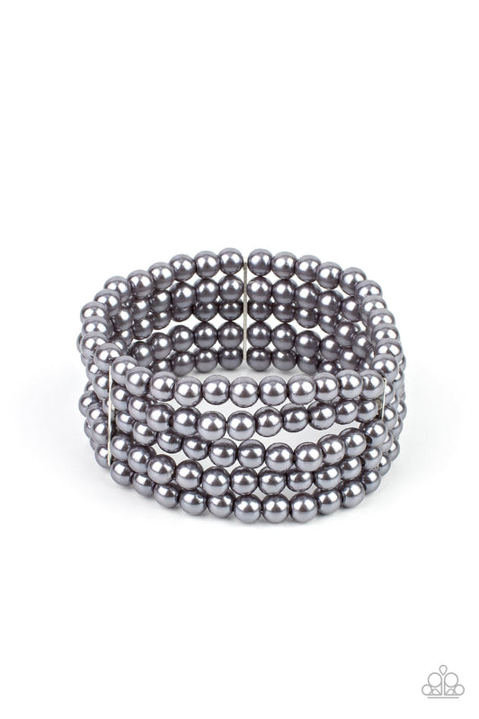 Paparazzi A Pearly Affair Silver Bracelet Pusher P Paparazzi jewelry images