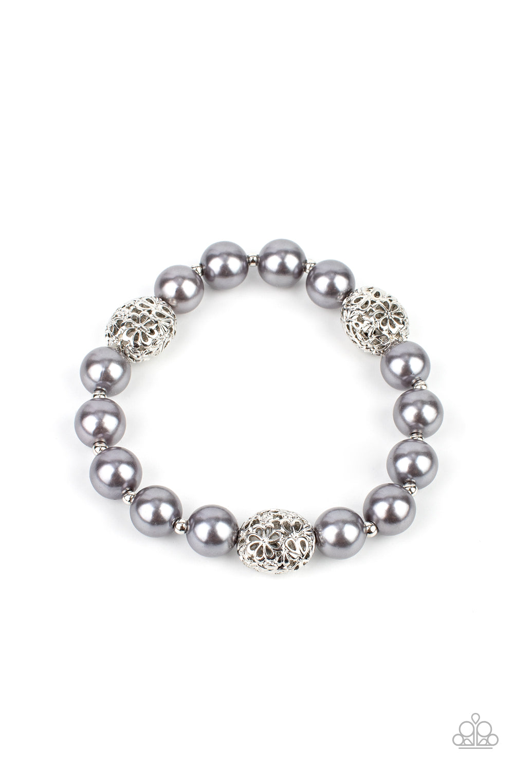 Paparazzi Upscale Whimsy - Silver Bracelet - Pusher P