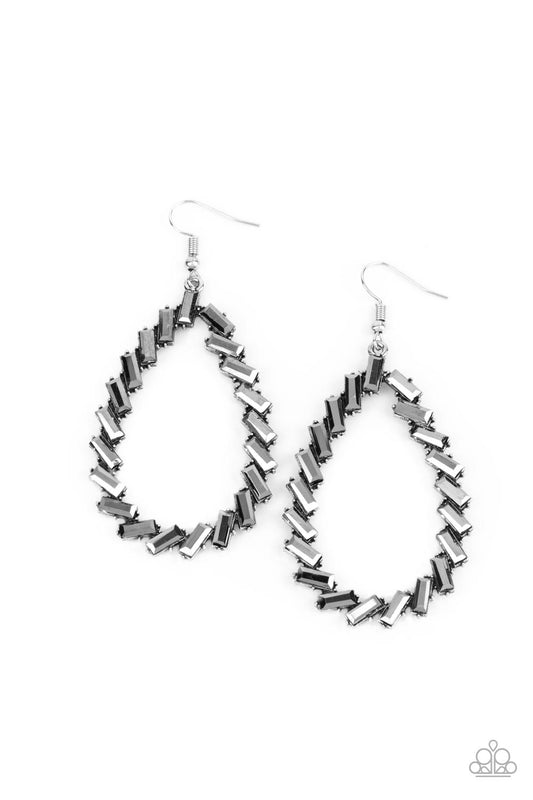 Paparazzi Striking RESPLENDENCE - Silver Earrings - Pusher P