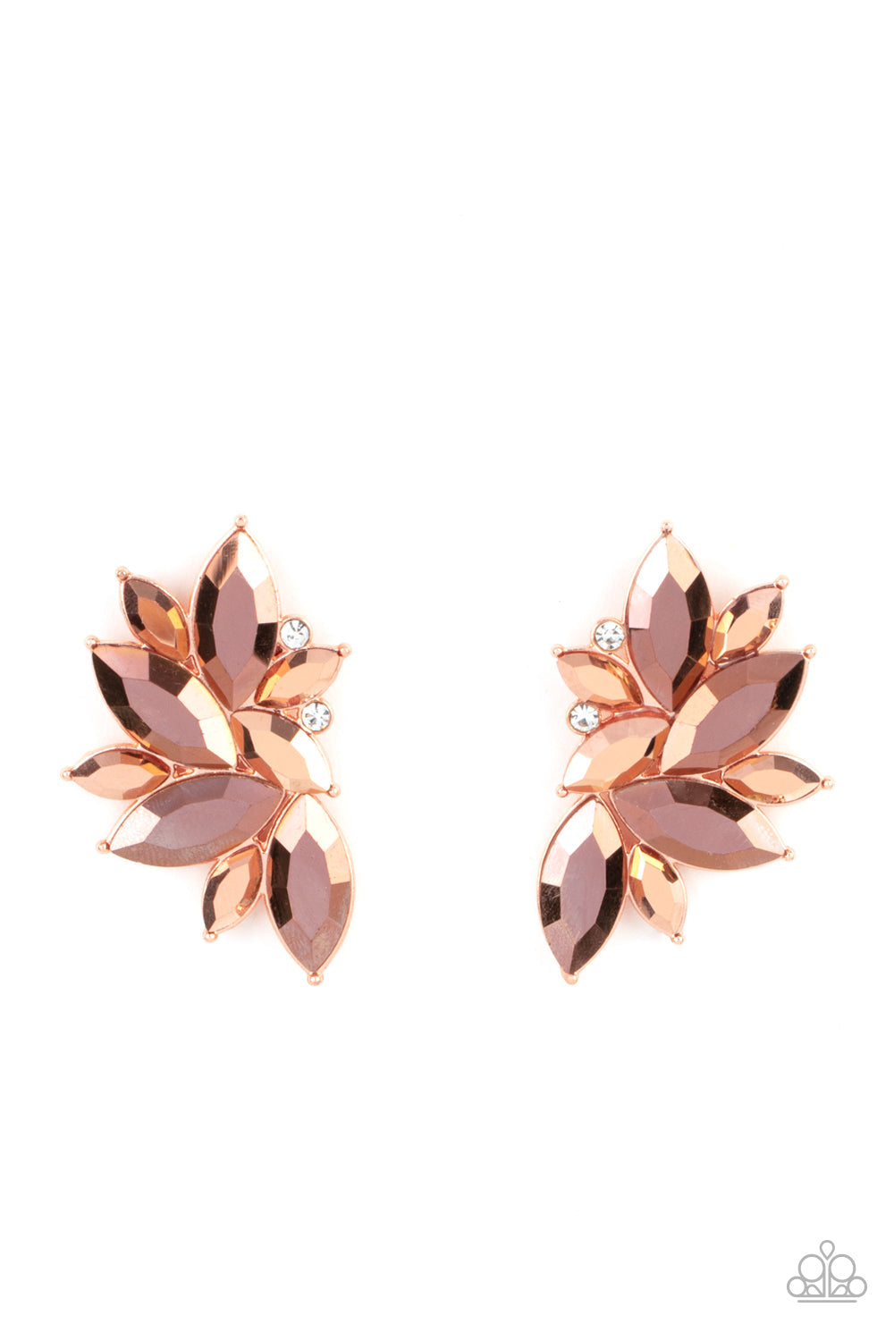 Paparazzi Instant Iridescence - Copper Earrings - Pusher P
