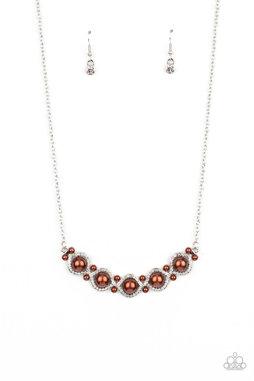 Paparazzi Life of The Wedding Party - Brown Necklace - Pusher P