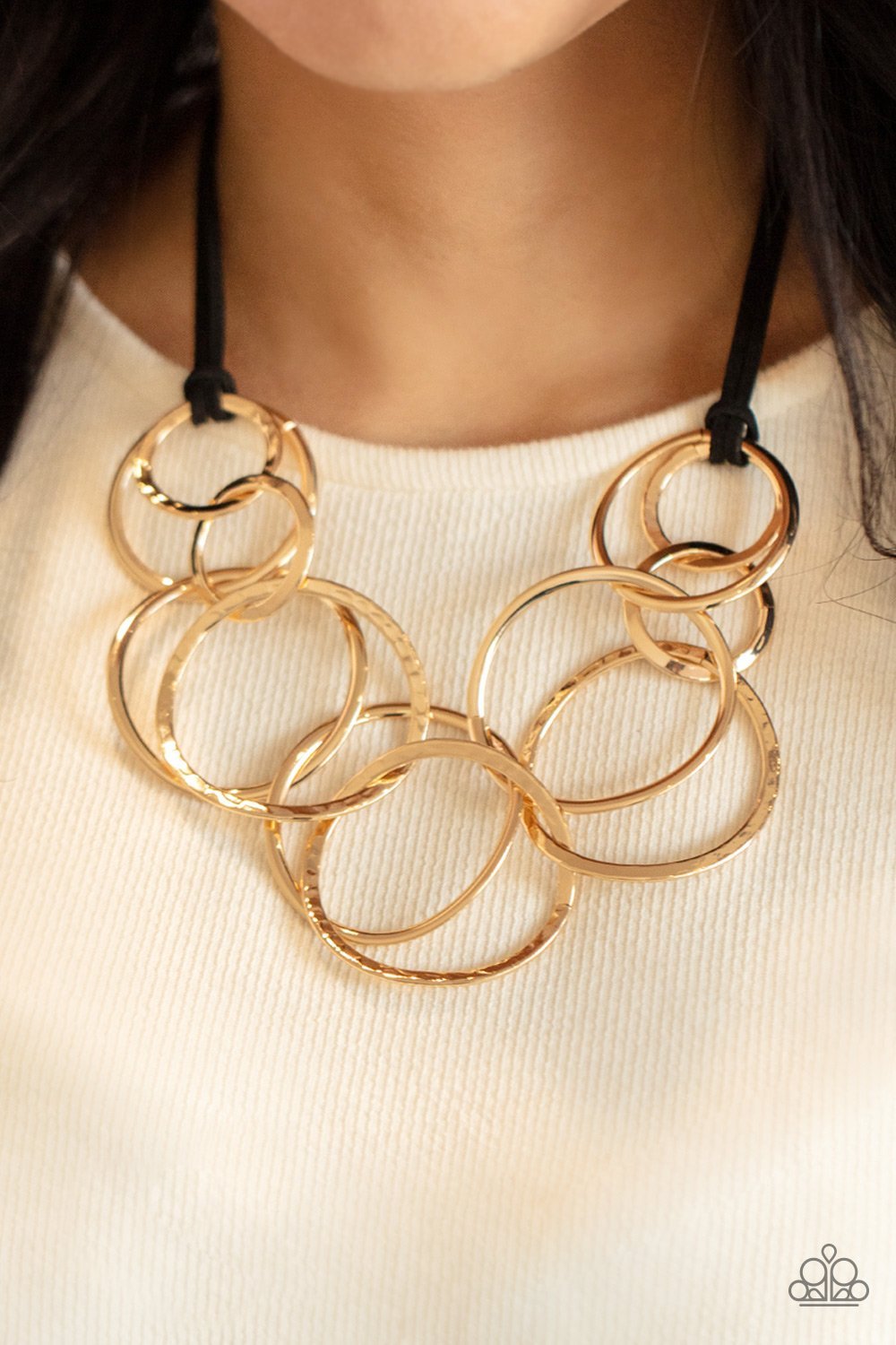 Paparazzi Spiraling Out of COUTURE - Gold Necklace - Pusher P