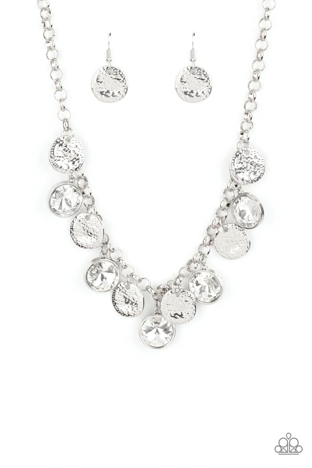 Paparazzi Spot On Sparkle - White Necklace - Pusher P