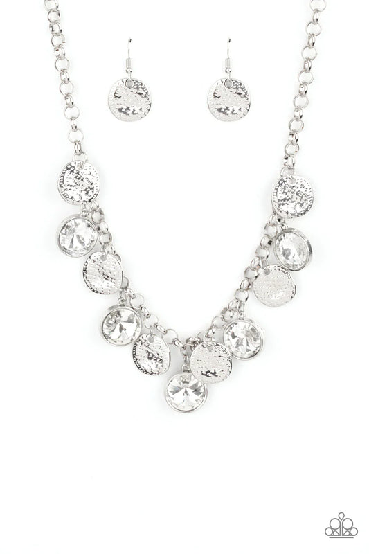 Paparazzi Spot On Sparkle - White Necklace - Pusher P