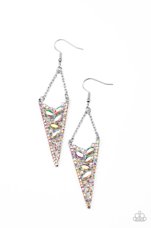 Paparazzi Sharp-Dressed Drama - Multi Earrings - Pusher P