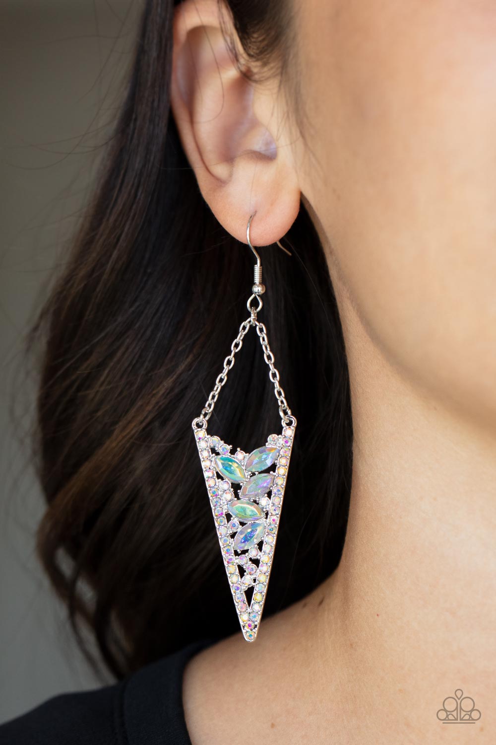 Paparazzi Sharp-Dressed Drama - Multi Earrings - Pusher P