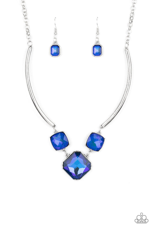 Paparazzi Divine IRIDESCENCE - Blue Necklace - Pusher P