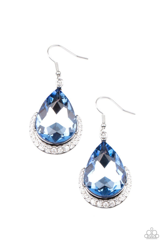 Paparazzi Mega Marvelous - Blue Earrings - Pusher P