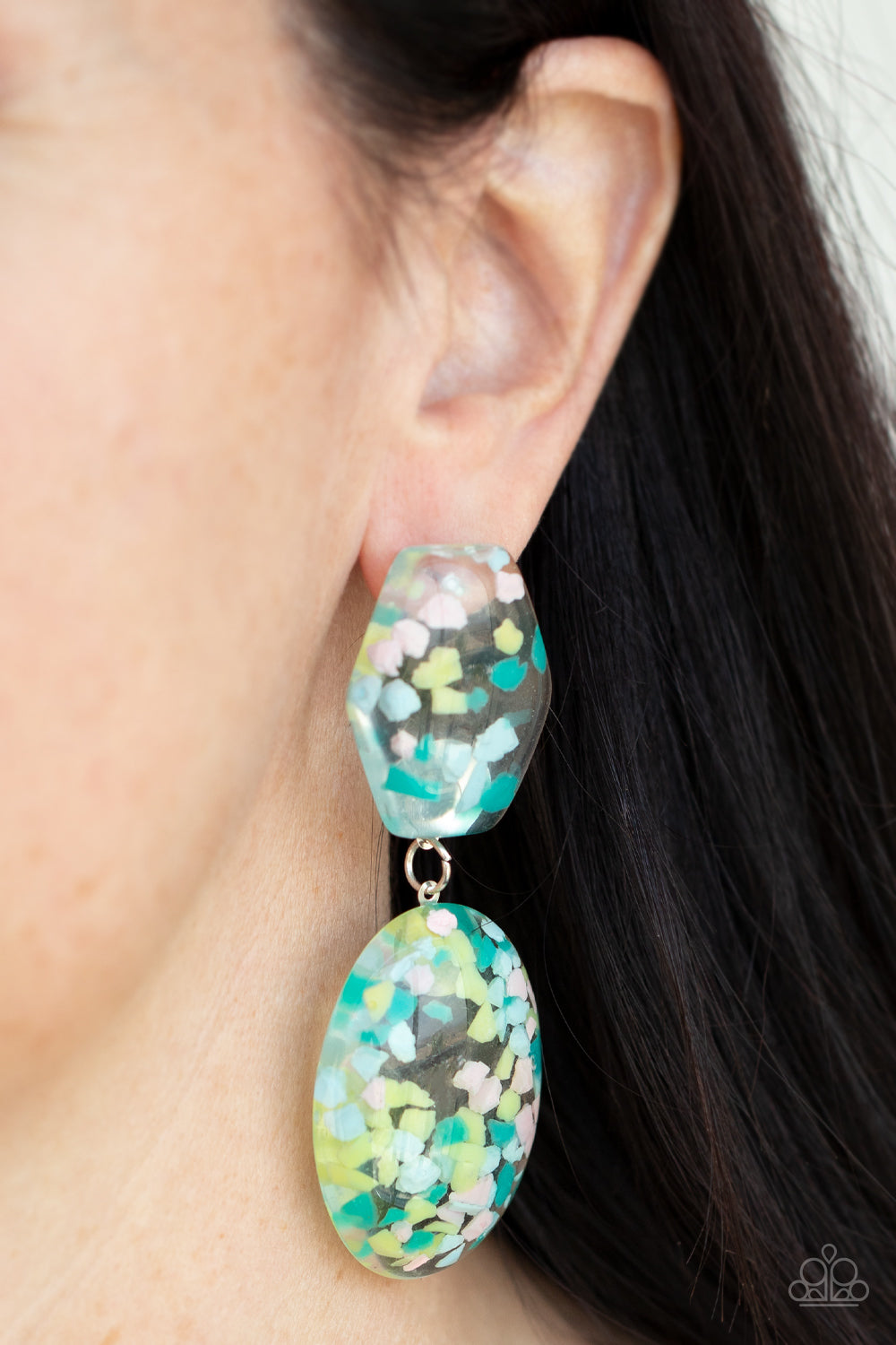 Paparazzi Flaky Fashion - Multi Earrings - Pusher P