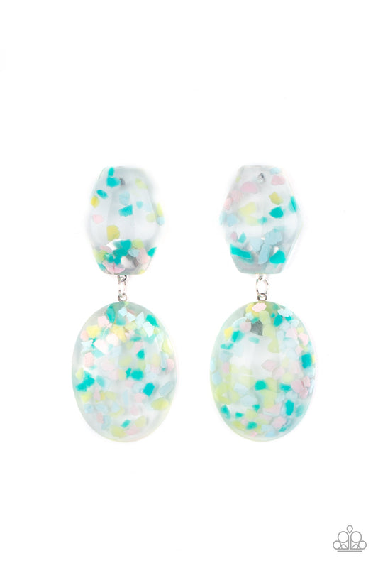 Paparazzi Flaky Fashion - Multi Earrings - Pusher P