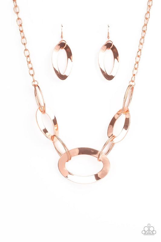Paparazzi METALHEAD Count - Copper Necklace - Pusher P