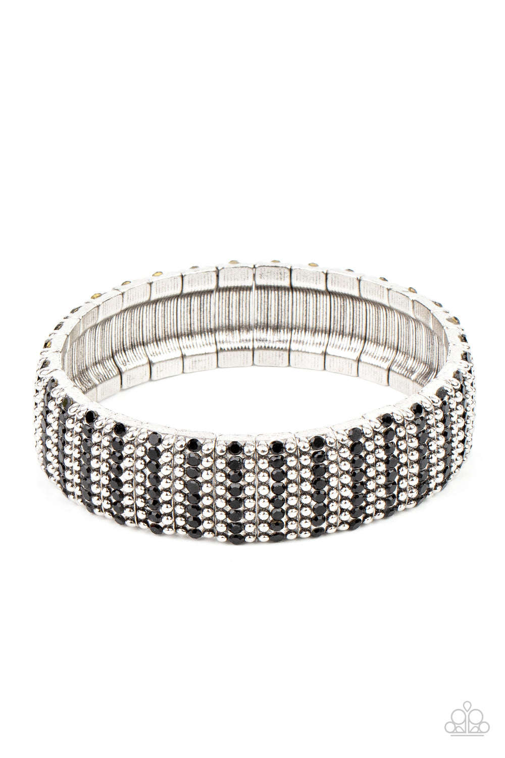 Paparazzi The GRIT Factor - Black Bracelet Pusher P