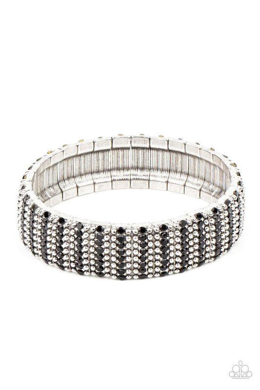 Paparazzi The GRIT Factor - Black Bracelet Pusher P