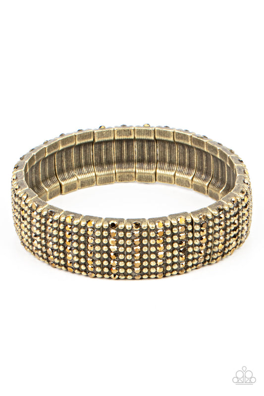 Paparazzi The GRIT Factor - Brass Bracelet - Pusher P