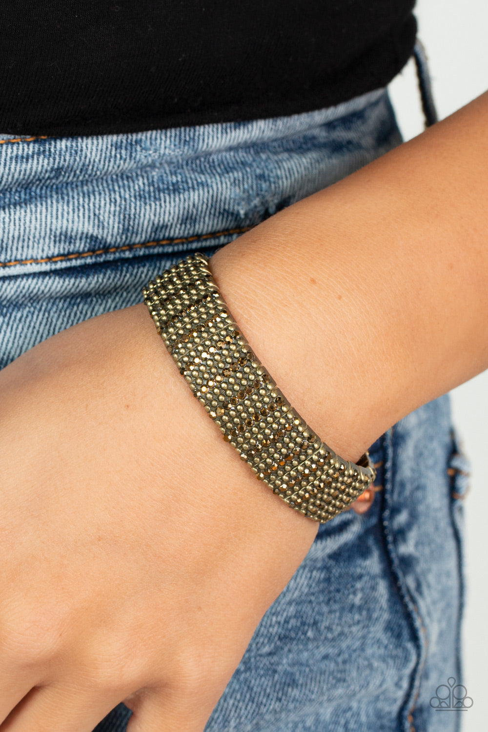 Paparazzi The GRIT Factor - Brass Bracelet - Pusher P