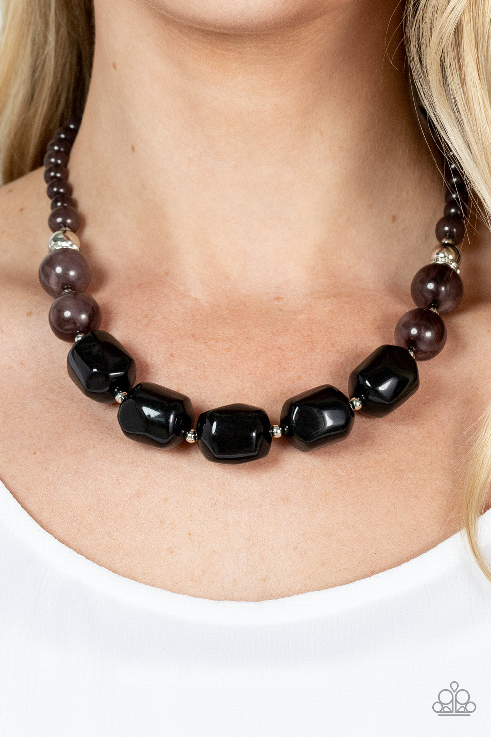 Paparazzi Ten Out of TENACIOUS - Black Necklace - Pusher P