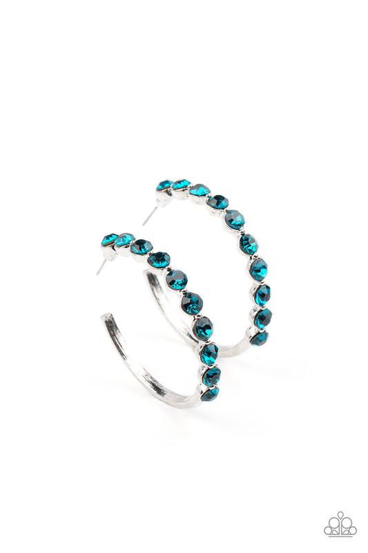 Paparazzi Photo Finish - Blue Earrings - Pusher P