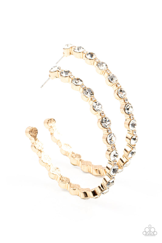 Paparazzi Royal Reveler - Gold Earrings - Pusher P