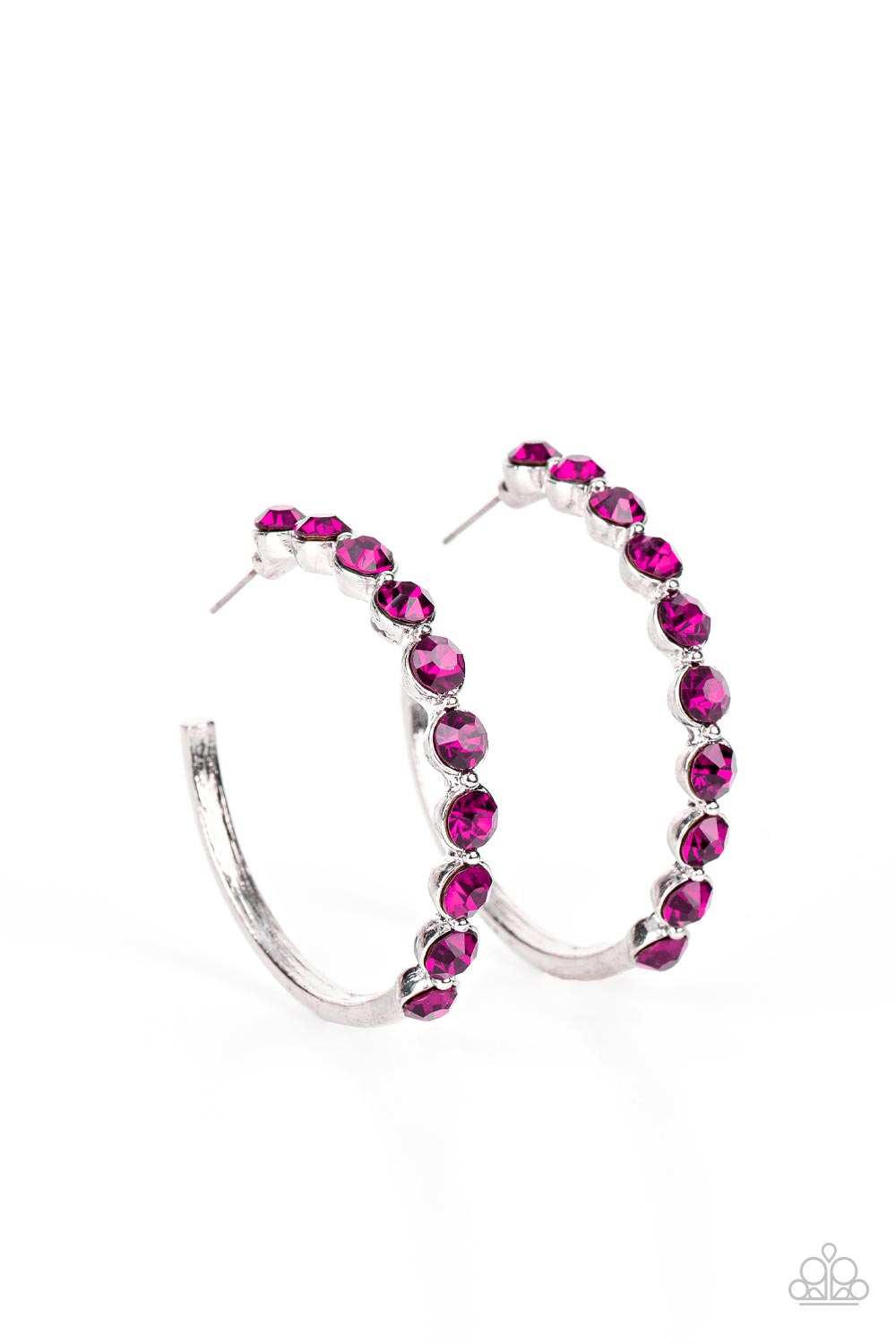 Paparazzi Photo Finish - Pink Earrings - Pusher P