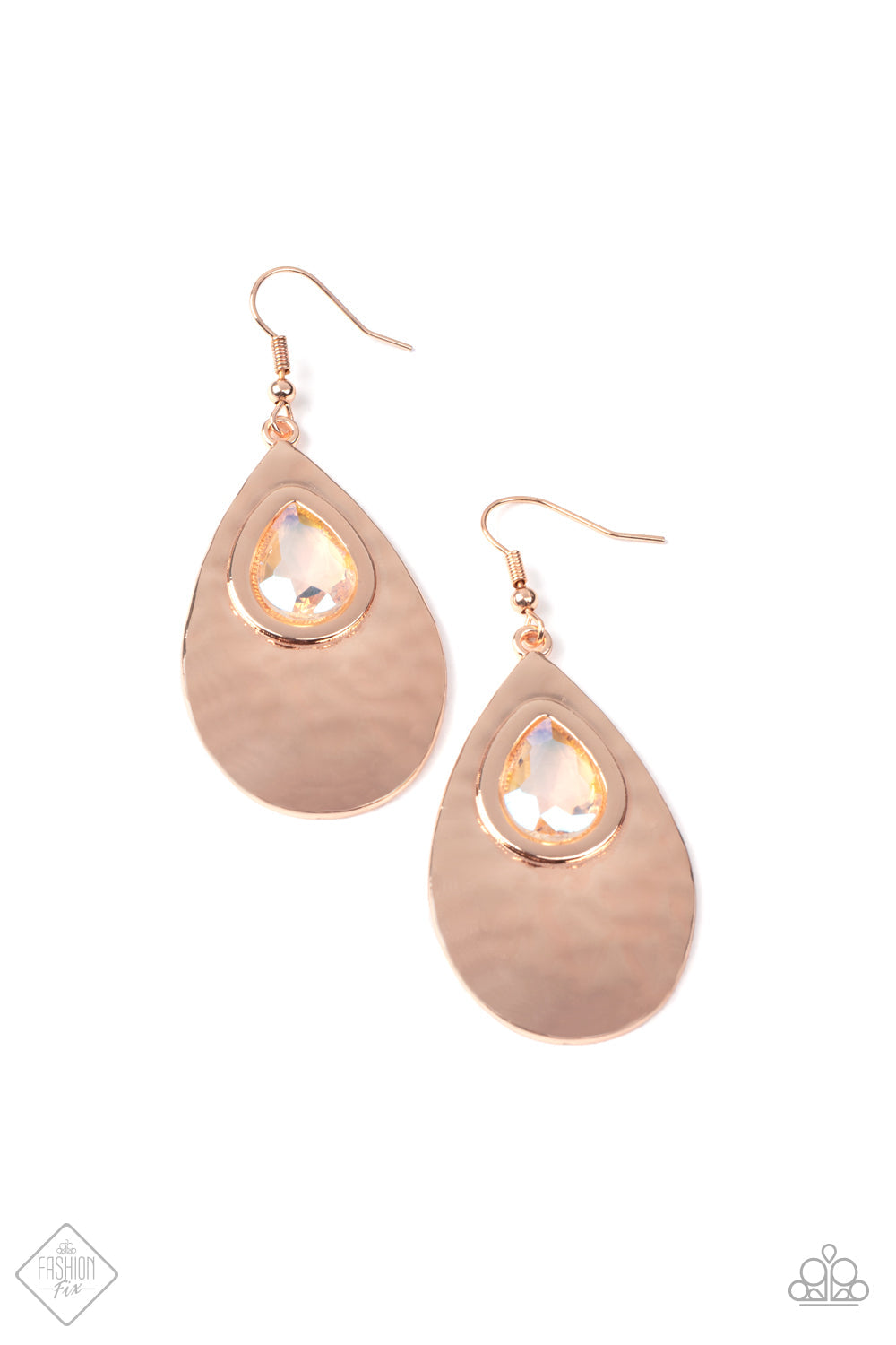 Paparazzi Tranquil Trove Fashion Fix - Rose Gold Earrings - Pusher P