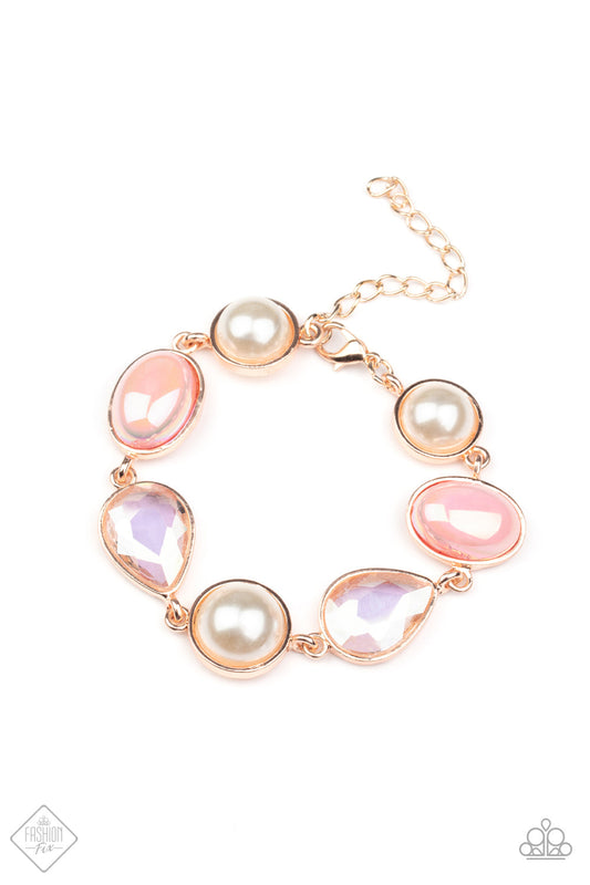 Paparazzi Nostalgically Nautical Fashion Fix - Rose Gold Bracelet - Pusher P