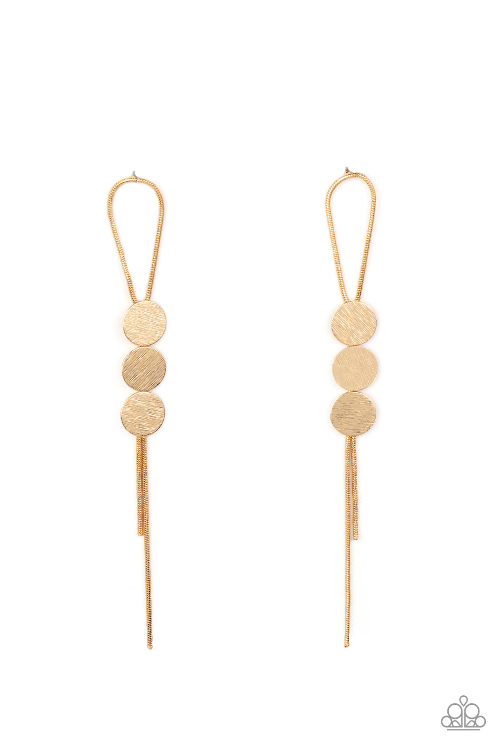 Paparazzi Bolo Beam - Gold Earrings - Pusher P