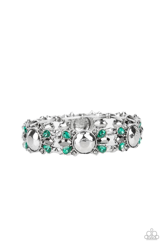 Paparazzi Definitively Diva - Green Bracelet - Pusher P
