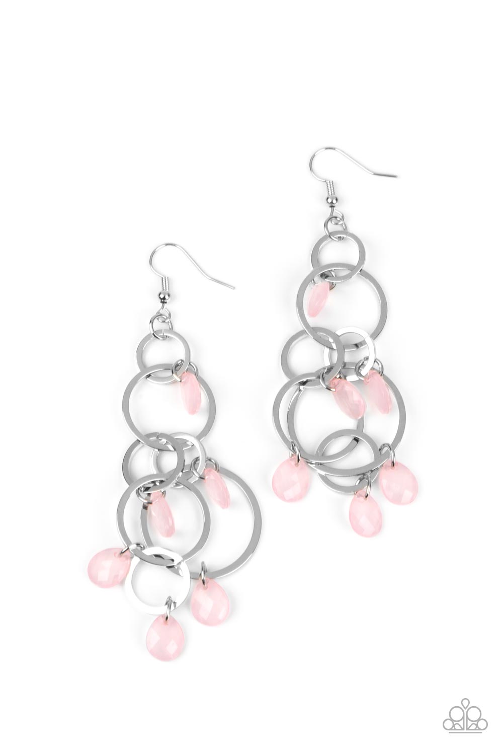 Paparazzi Dizzyingly Dreamy - Pink Earrings - Pusher P