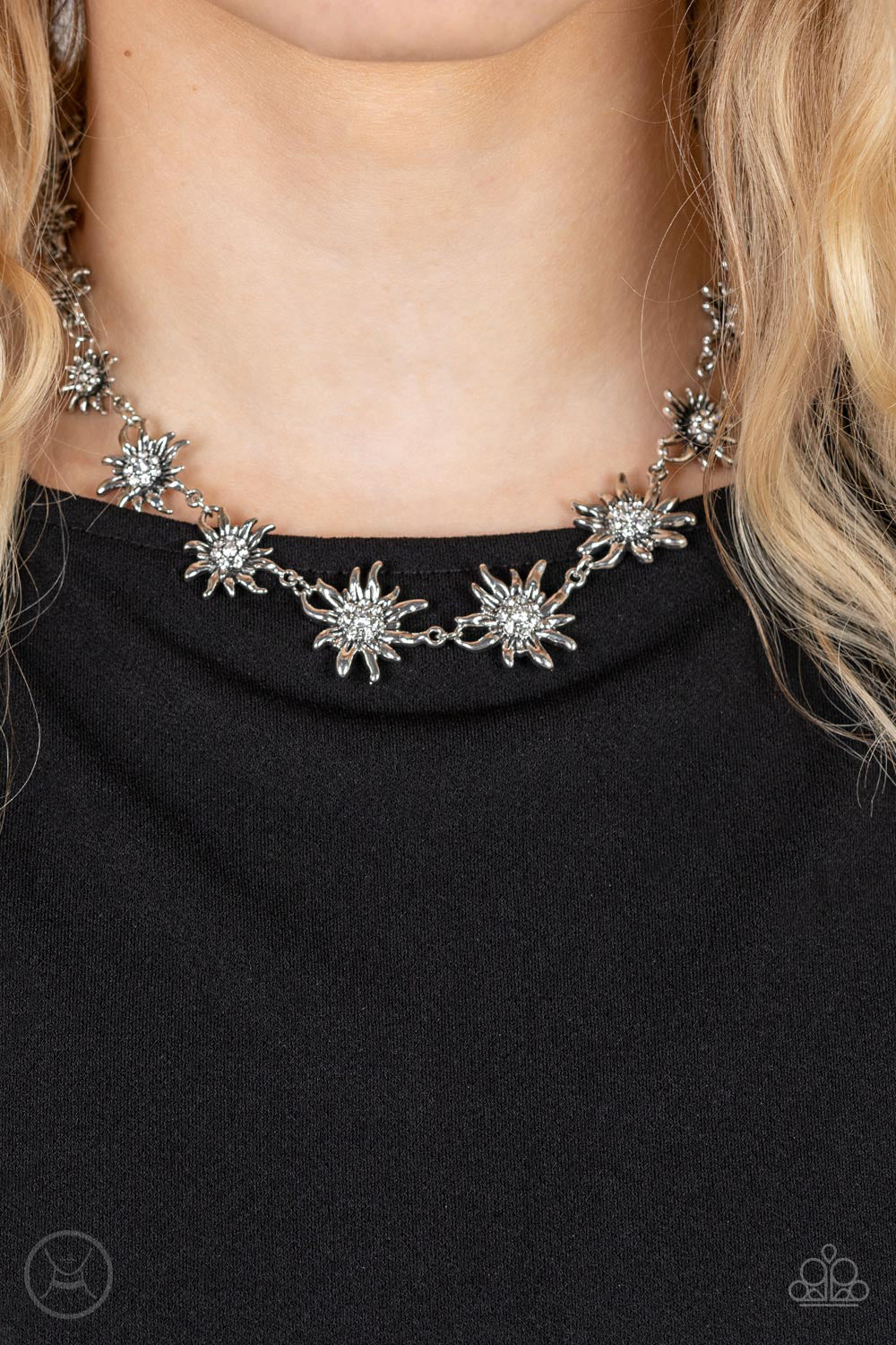 Paparazzi Get Up and GROW - White Necklace - Pusher P