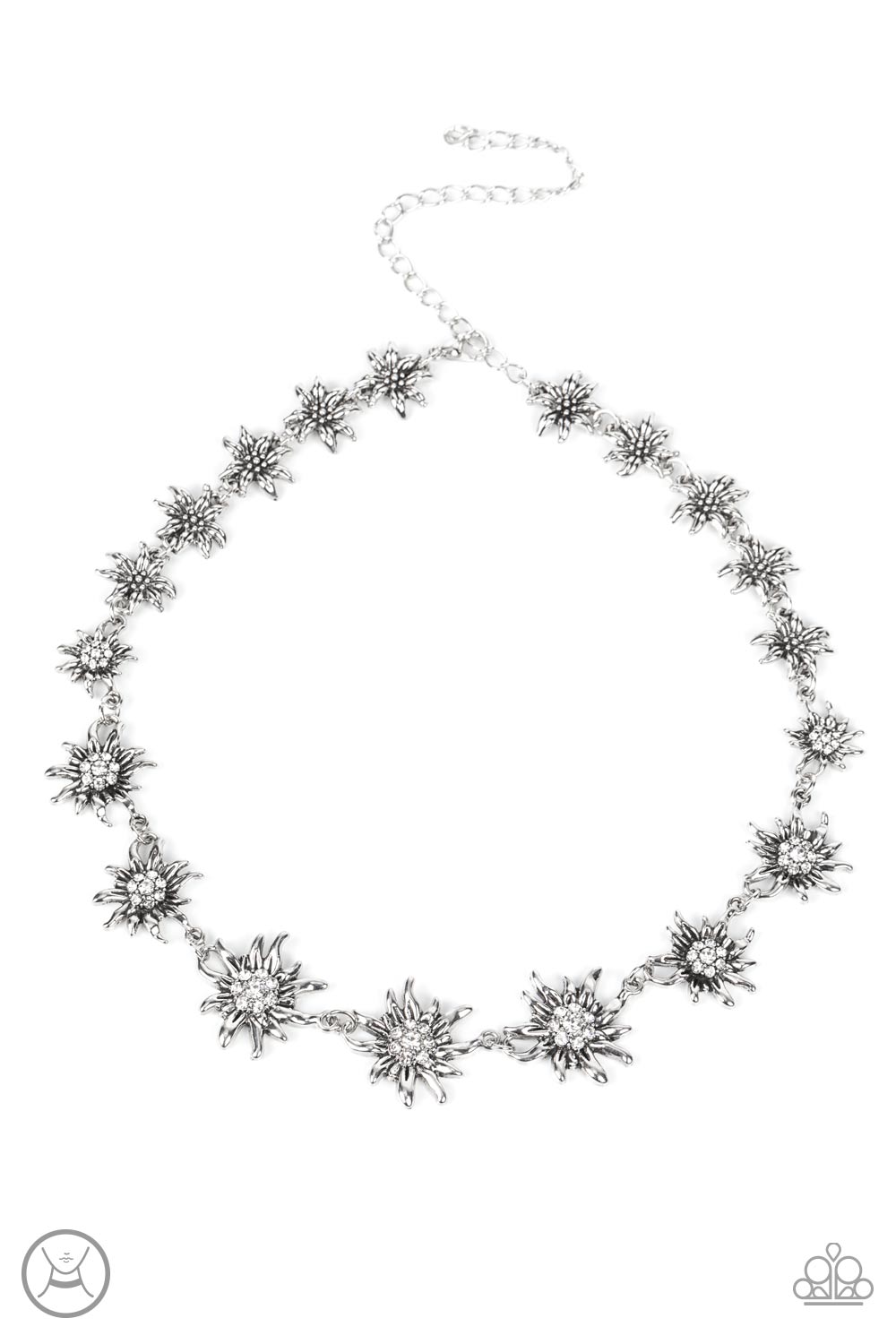 Paparazzi Get Up and GROW - White Necklace - Pusher P