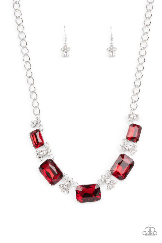 Paparazzi Flawlessly Famous - Red Necklace - Pusher P