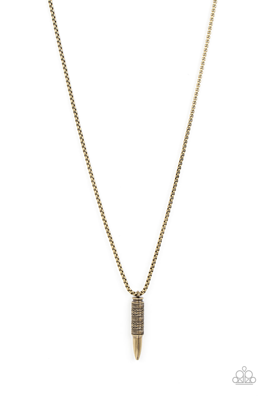 Paparazzi Highland Hunter - Brass Necklace - Pusher P