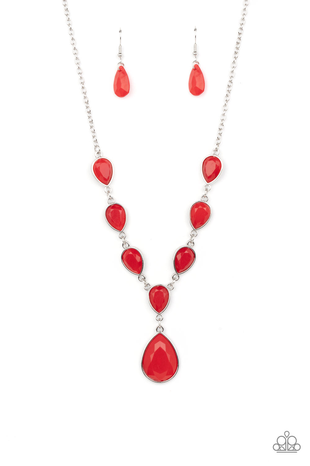 Paparazzi Party Paradise - Red Necklace - Pusher P