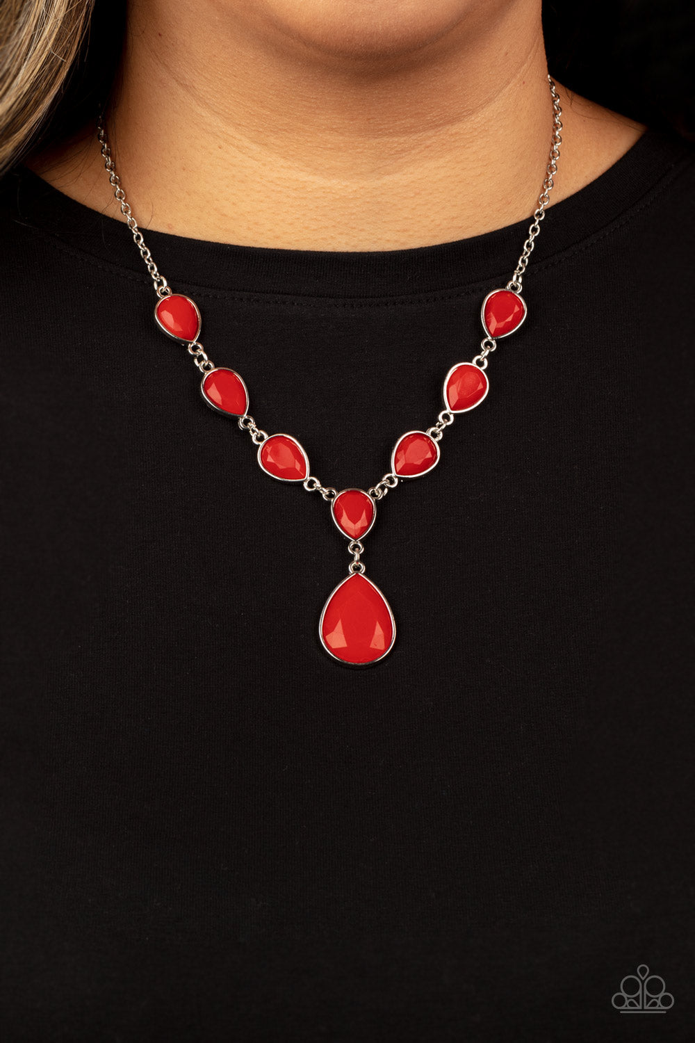 Paparazzi Party Paradise - Red Necklace