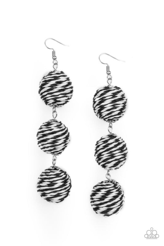Paparazzi Laguna Lanterns - Black Earrings - Pusher P
