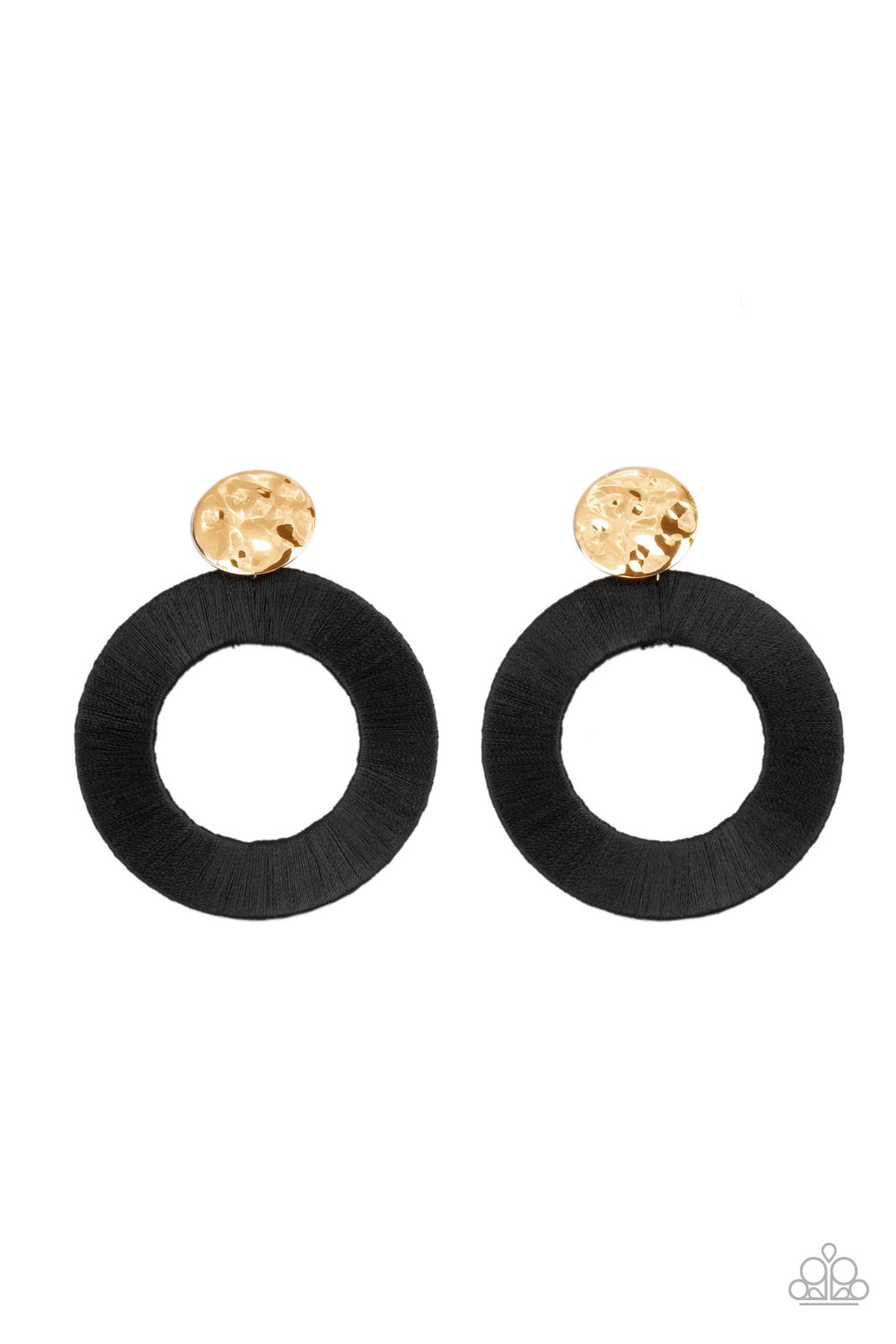 Paparazzi Strategically Sassy - Black Earrings - Pusher P
