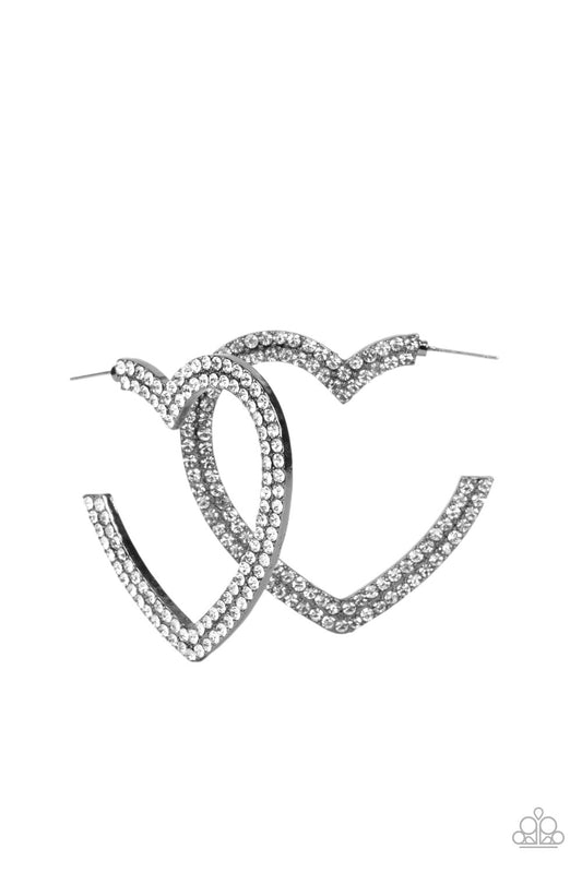 Paparazzi AMORE to Love - Black Earrings - Pusher P