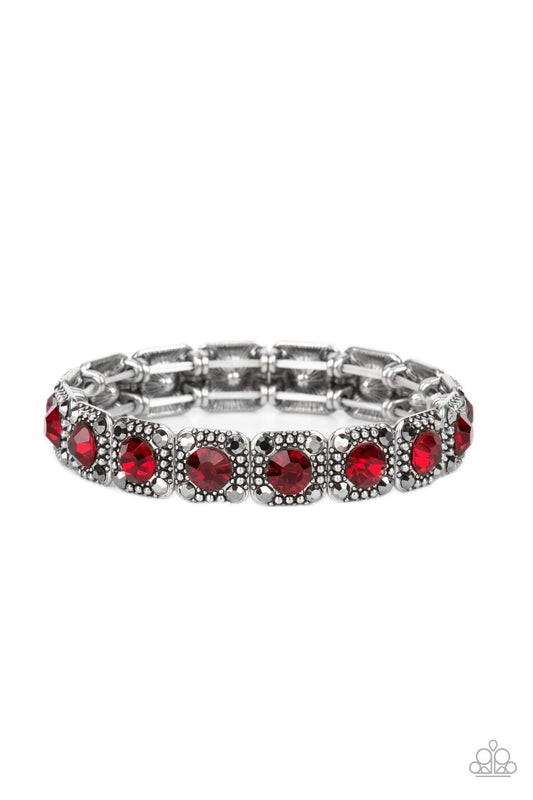 Paparazzi Cache Commodity - Red Bracelet - Pusher P