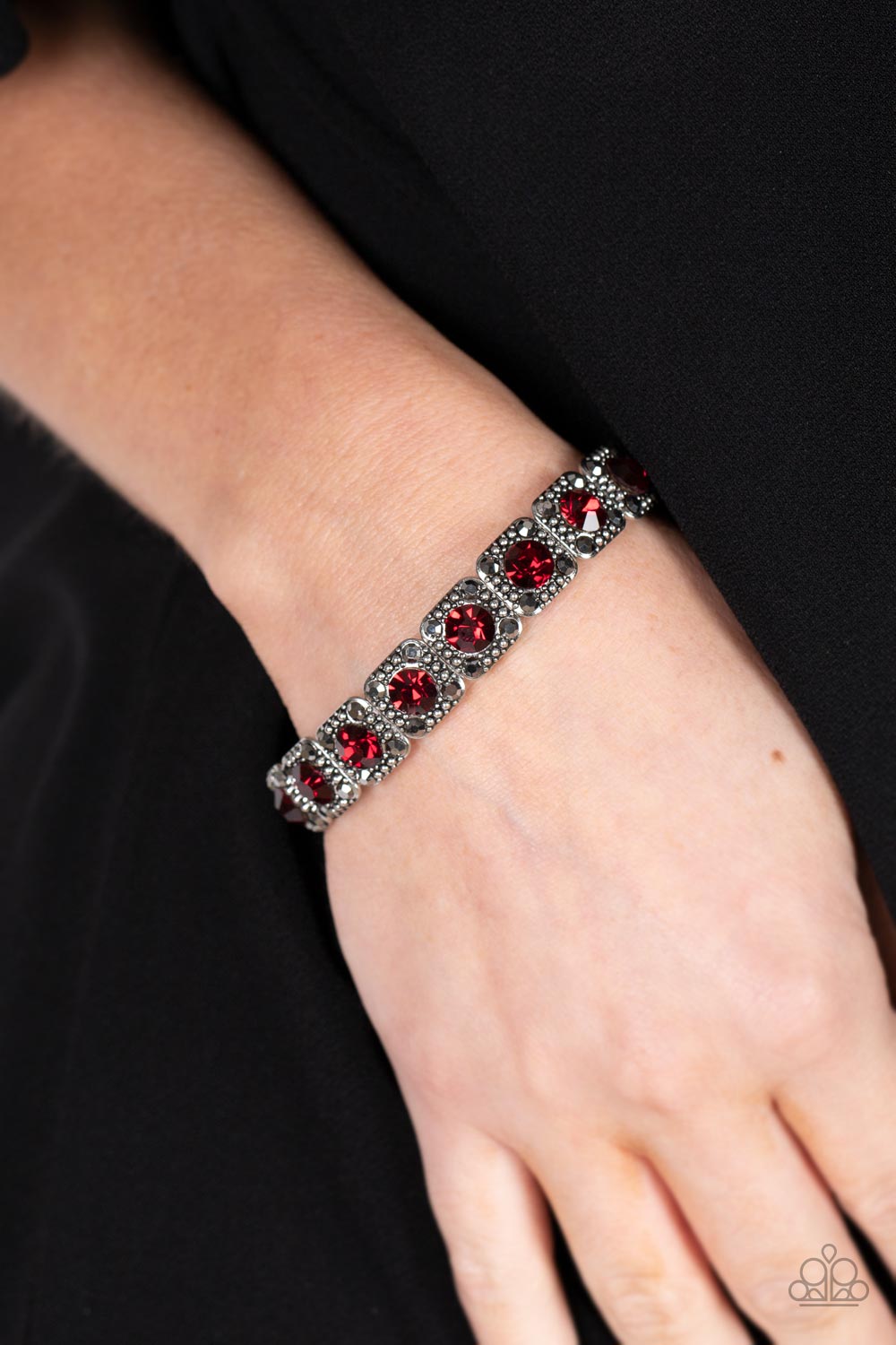 Paparazzi Cache Commodity - Red Bracelet - Pusher P