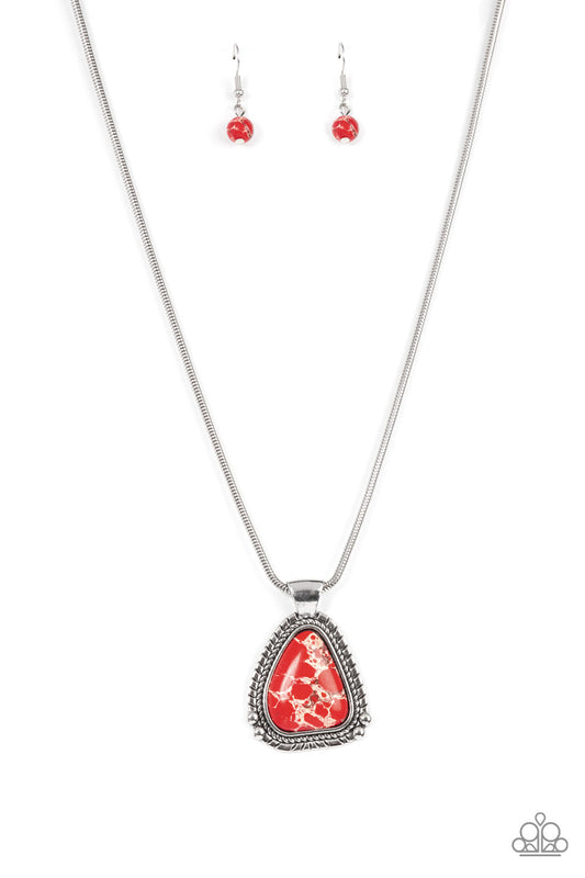Paparazzi Artisan Adventure - Red Necklace - Pusher P