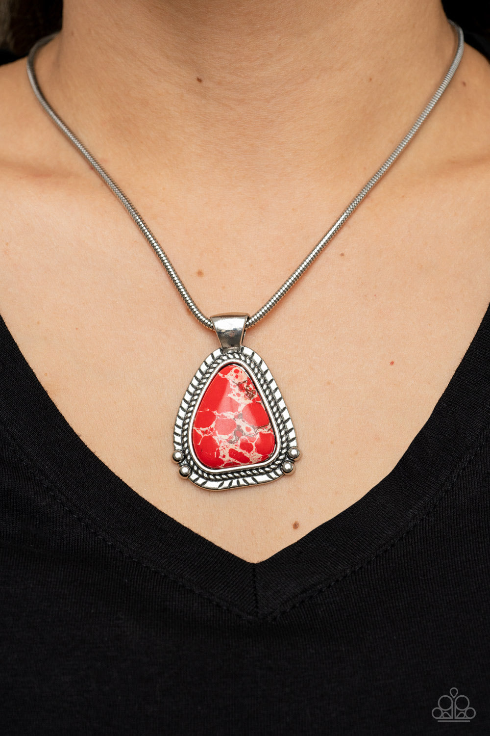 Paparazzi Artisan Adventure - Red Necklace - Pusher P