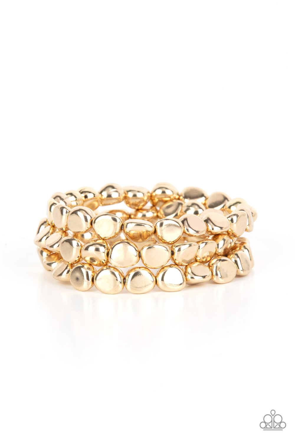 Paparazzi HAUTE Stone - Gold Bracelet - Pusher P