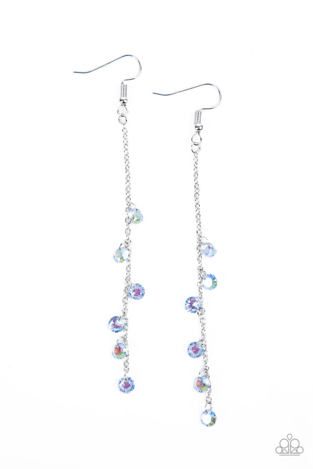Paparazzi Extended Eloquence - Blue Earrings - Pusher P