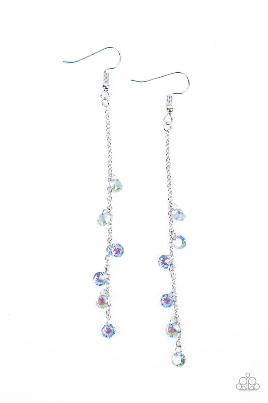 Paparazzi Extended Eloquence - Blue Earrings - Pusher P
