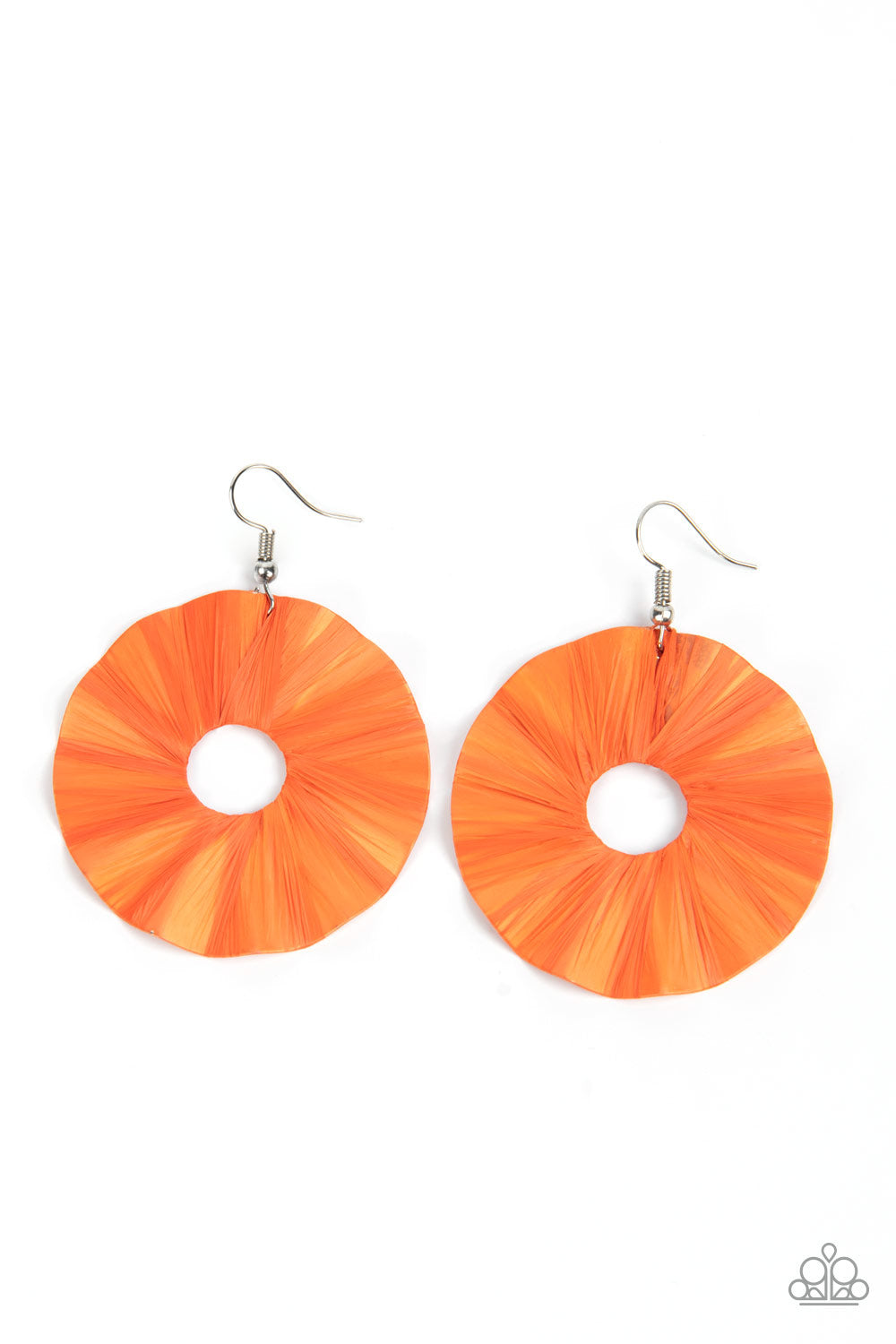 Paparazzi Fan the Breeze - Orange Earrings - Pusher P